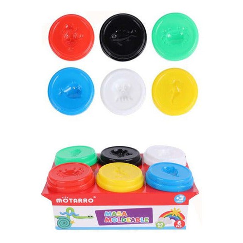 Masa Para Modelar 6 Colores 60 Gr Cada Uno