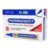 Pack 10 Marcadores Plumones Permanente Azul Punta Redonda