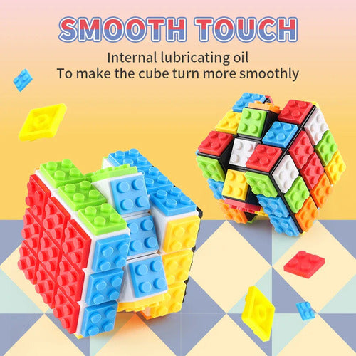 Cubo Mágico 3x3x3 Estilo Bloques