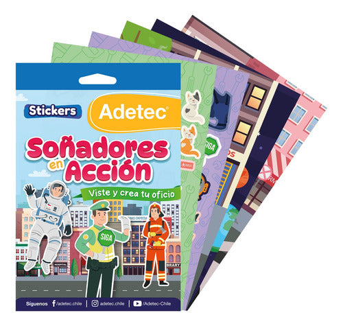 Set De Stickers Soñadores En Acción