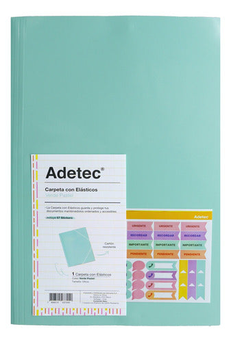 Carpeta Con Elástico Oficio Adetec