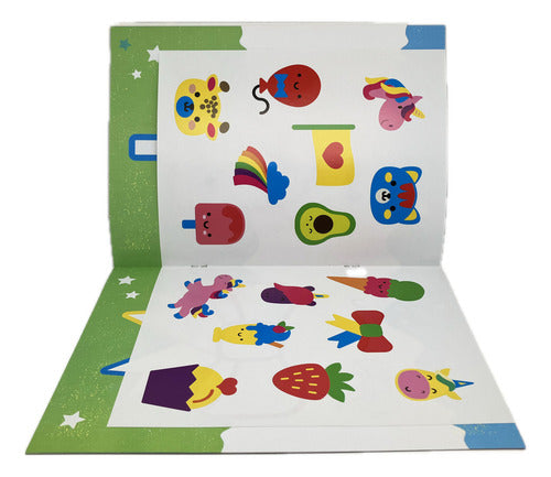 Libro Colorear Pega Color Animales