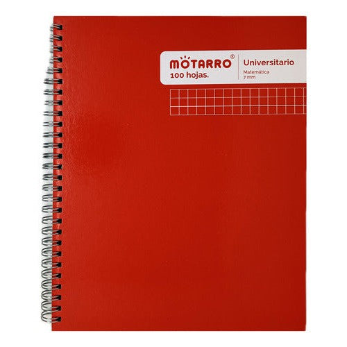 Cuaderno Universitario 7 Mm Tapa Extra Dura Liso 100 Hj