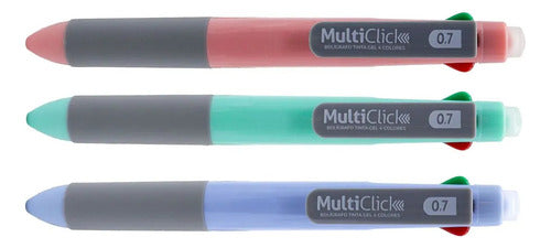 Bolígrafo Multiclick 4 Colores Tinta Borrable