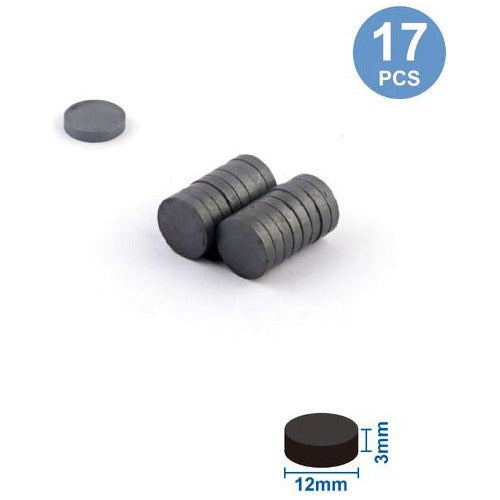Set 17 Imanes 1,5cm Redondos Manualidades