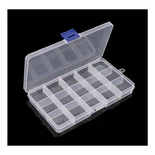 Caja Organizadora 15 Espacios Hama Mostacillas Planchables