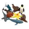 Set Animales Marinos Plásticos Jumbo Escolar