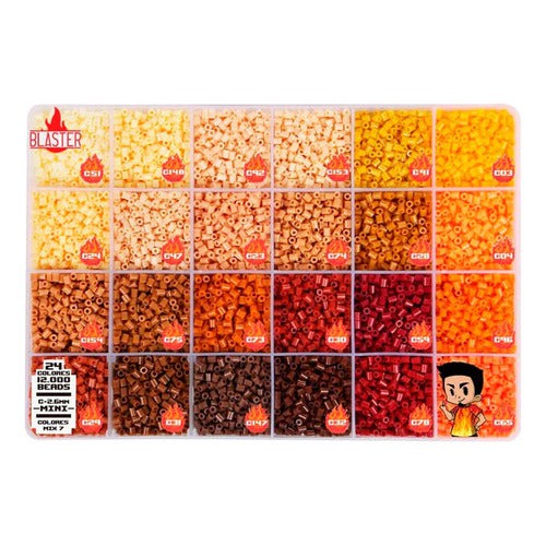 Caja Mostacillas Planchables Hama 2.6 Mm, 24 Col 12000 Beads