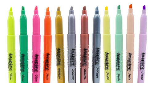 Set 12 Destacador Colores Surtidos