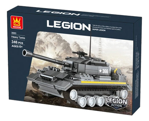 Bloques Tanque Militar Panzer Armable 346 Pzs