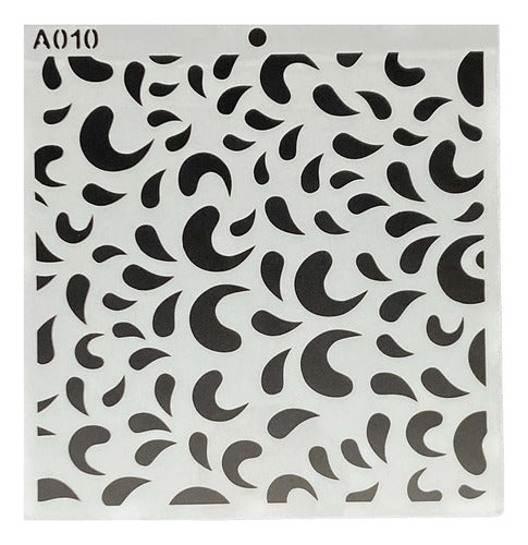 Plantilla Flexible 15x15 Cm Stencil Diseños Texturas