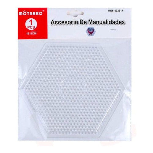Base Hexagonal 16.5x16.5, Mostacillas Planchables Hama 5 Mm
