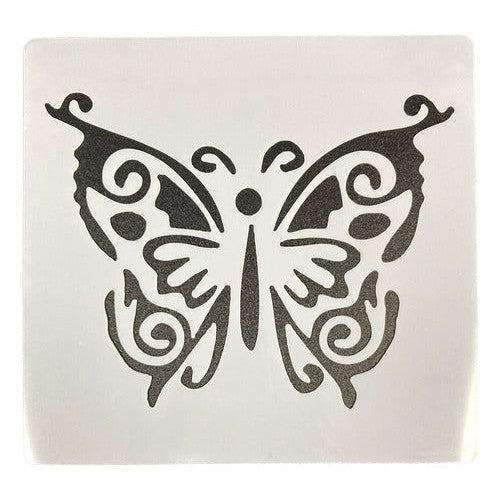 Plantilla Stencil 15x15 Cm Diseño Mariposas