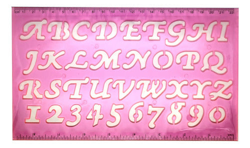 Regla Normografo Letras Abecedario Diseño