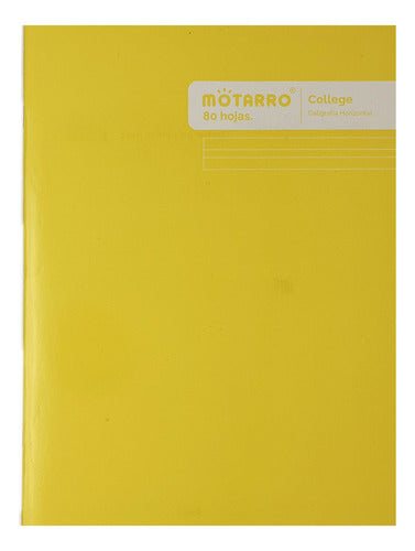 Cuaderno College Caligrafía Horizontal 80 Hjs