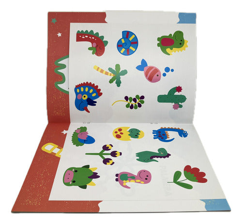 Libro Colorear Pega Color Animales