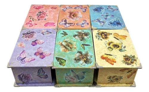 Caja Artesanal Decorativa Para Regalo Decoupage