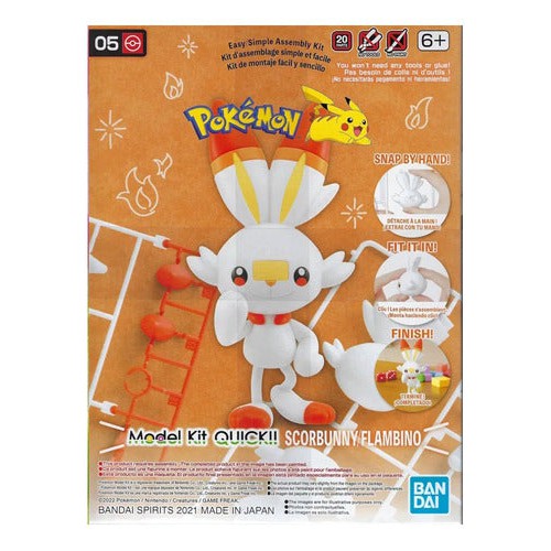 Maqueta Scorbunny Pokémon Model Kit
