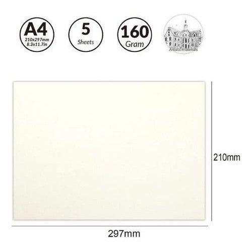 Block Dibujo Bocetos Grafito 160gr 5 Hojas