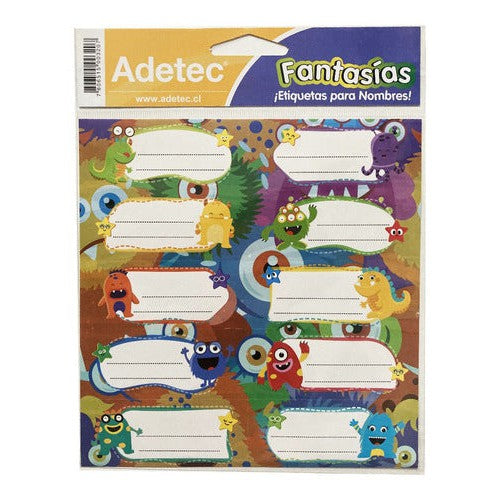 Etiqueta Para Nombre Diseño Fantasia