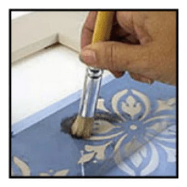 Pincel Para Plantillas Stencil 3/4