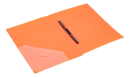 Carpeta Plástica Oficio Con Gusano Datazone