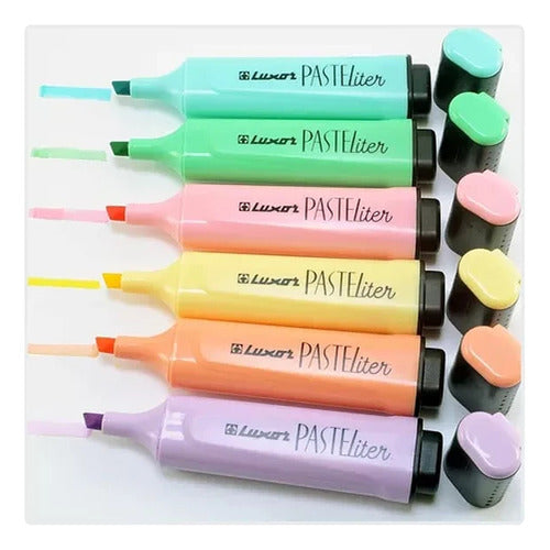 Destacadores Pastel 6 Colores Luxor