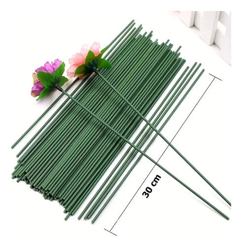 Alambre Para Flores Manualidades Verde