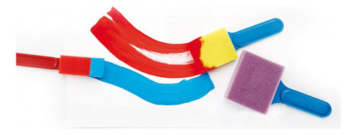 Kit Brochas Esponja Para Pintar 4 Un