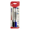 Set Plumones De Pizarra Punta Fina Negro Y Azul