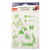 Plantilla Flexible Stencil Diseño Cigüeña Mariposas