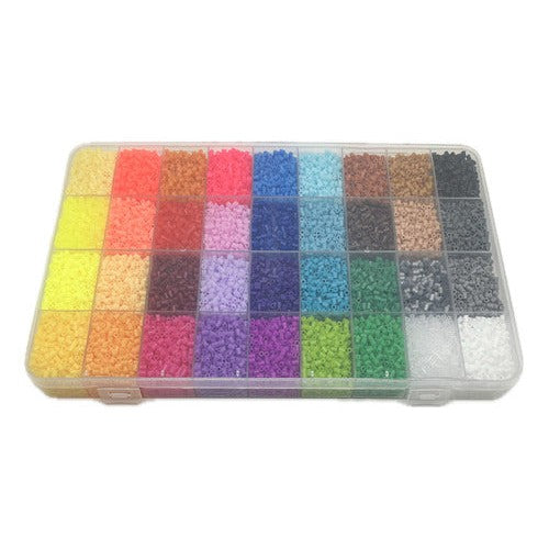 Pack Mostacillas Planchables Hama 2.6mm, 35 Col, 21000 Beads