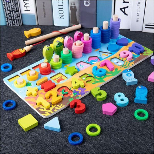 Juego Didáctico Encaje De Números Para Niños