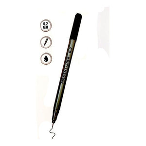 Lápiz De Tinta Negro Tiralíneas Escolar