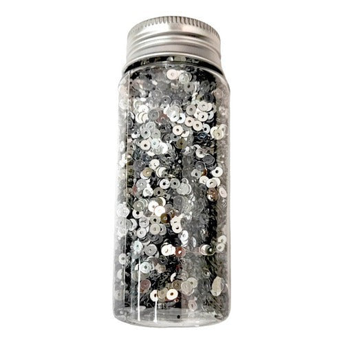 Lentejuelas Redondas En Frasco 3 Mm Manualidades 30gr