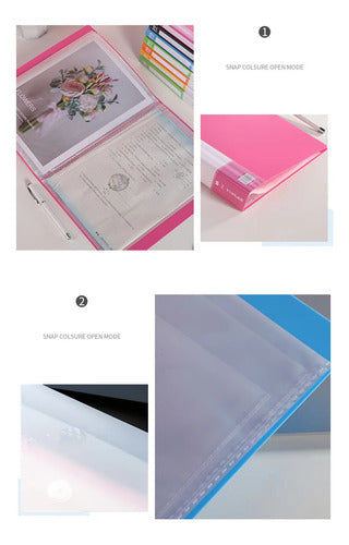 Carpeta Plástica A4 40 Fundas