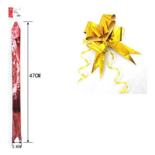 Cintas De Regalo Auto-armables Metalizada 5 Un