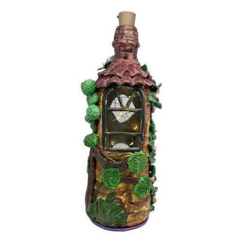 Botella Decorativa Con Luz Artesanal