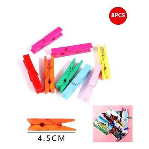 Pinza Perro De Ropa Madera Manualidades 4,5 Cm