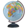 Globo Terráqueo Azul Con Relieve Base/arco Plástico 30 Cm