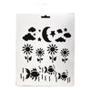 Plantilla Flexible Stencil Diseño Girasoles