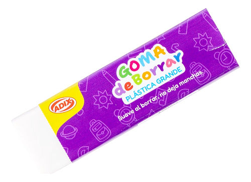 Goma De Borrar Plástica Grande 20 Un