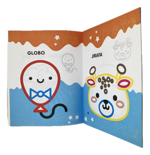 Libro Colorear Pega Color Animales