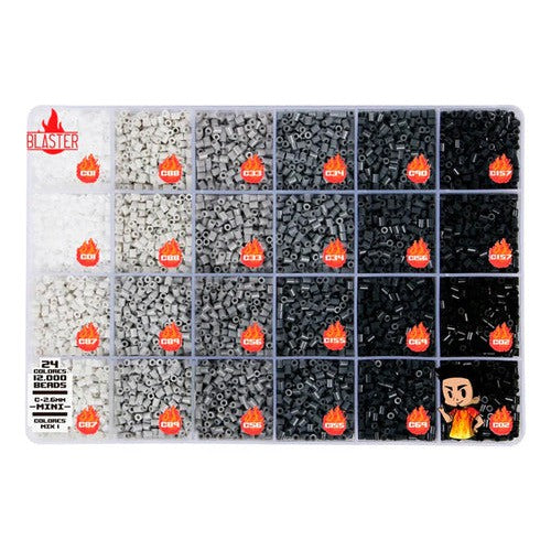 Caja Mostacillas Planchables Hama 2.6 Mm, 24 Col 12000 Beads