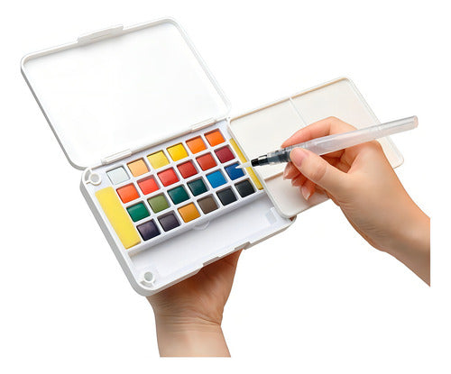 Acuarela Adix Creative 24 Colores Incluye Pincel De Agua Color Surtido