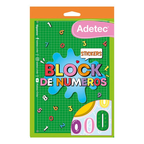 Block De Stickers Números