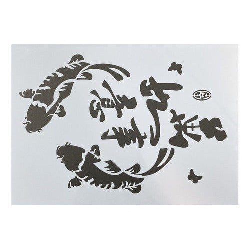 Plantilla Flexible Stencil A4 Diseño Animales Marinos