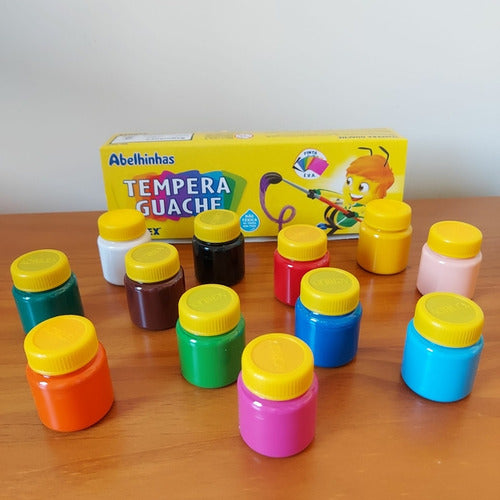 Pintura Tempera Acrilex Gouache 12 Colores 15 Ml