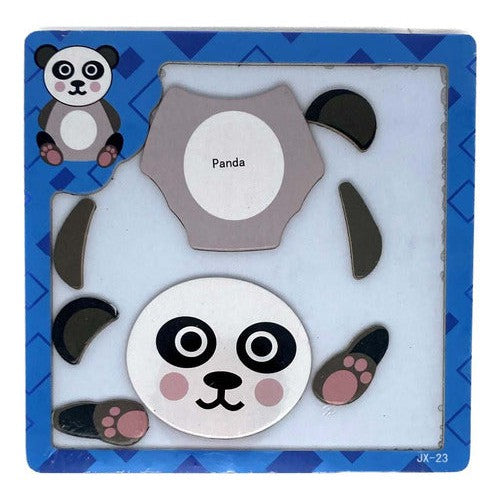 Puzzle Magnético Piezas De Madera Para Niños