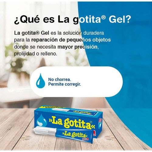 Adhesivo Instantáneo La Gotita Gel 3 Ml